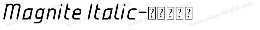 Magnite Italic字体转换